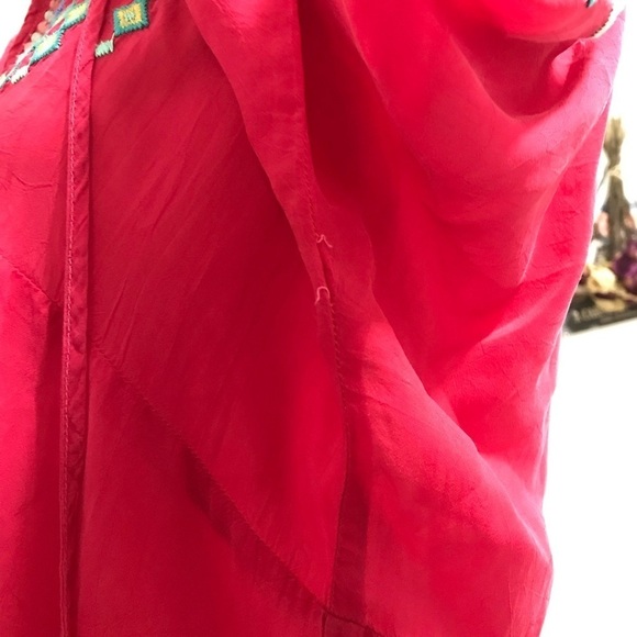 Johnny Was Vanessa Georgette Embroidered Tunic Size Medium - Picture 8 of 16